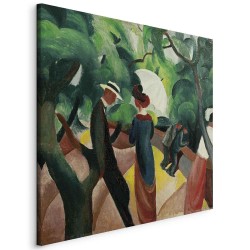 Leinwandbild - Promenade (August Macke)