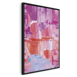 Leinwandbild - Colorful Contrasts - Energetic Color Transitions in Shades of Pink