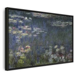 Leinwandbild - Waterlilies: Green Reflections (Claude Monet)