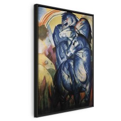 Leinwandbild - The tower of blue horses (Franz Marc)