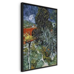 Leinwandbild - The Garden of Dr Gachet in Auvers (Vincent Van Gogh)