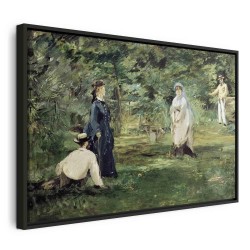 Leinwandbild - La Partie de croquet à Paris (Edouard Manet)