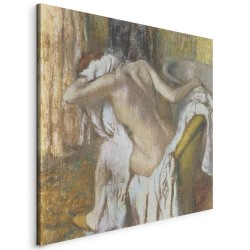 Leinwandbild - Woman drying herself (Edgar Degas)