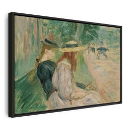 Leinwandbild - Sur un banc de Bois de Boulogne (Berthe Morisot)