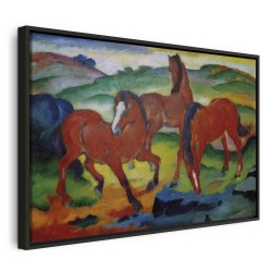 Leinwandbild - The Red Horses (Grazing Horses IV) (Franz Marc)