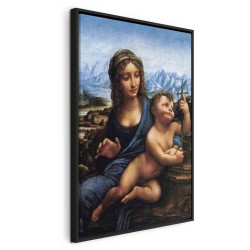 Leinwandbild - Madonna With a Distaff (Leonardo da Vinci)