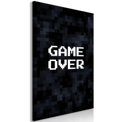 Leinwandbild - Pixel Game Over