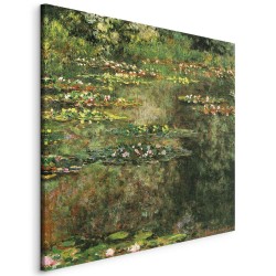 Leinwandbild - Pond With Water Lilies