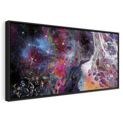 Leinwandbild - Colourful Galaxy (1 Part) Wide