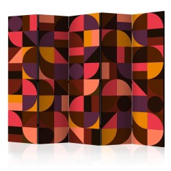 Paravent - Geometric Mosaic (Red) II