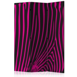 Paravent - Zebra pattern (violet)