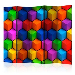 Paravent - Colorful Geometric Boxes II