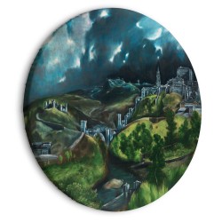 Rundes Bild - View of Toledo (El Greco)