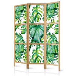 Japanischer Paravent - Monstera and Palm Leaves I