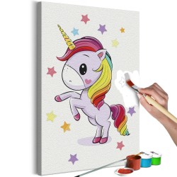 Malen nach Zahlen - Rainbow Unicorn