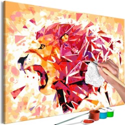 Malen nach Zahlen - Abstract Lion