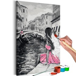 Malen nach Zahlen - Venice (A Girl In A Pink Dress)